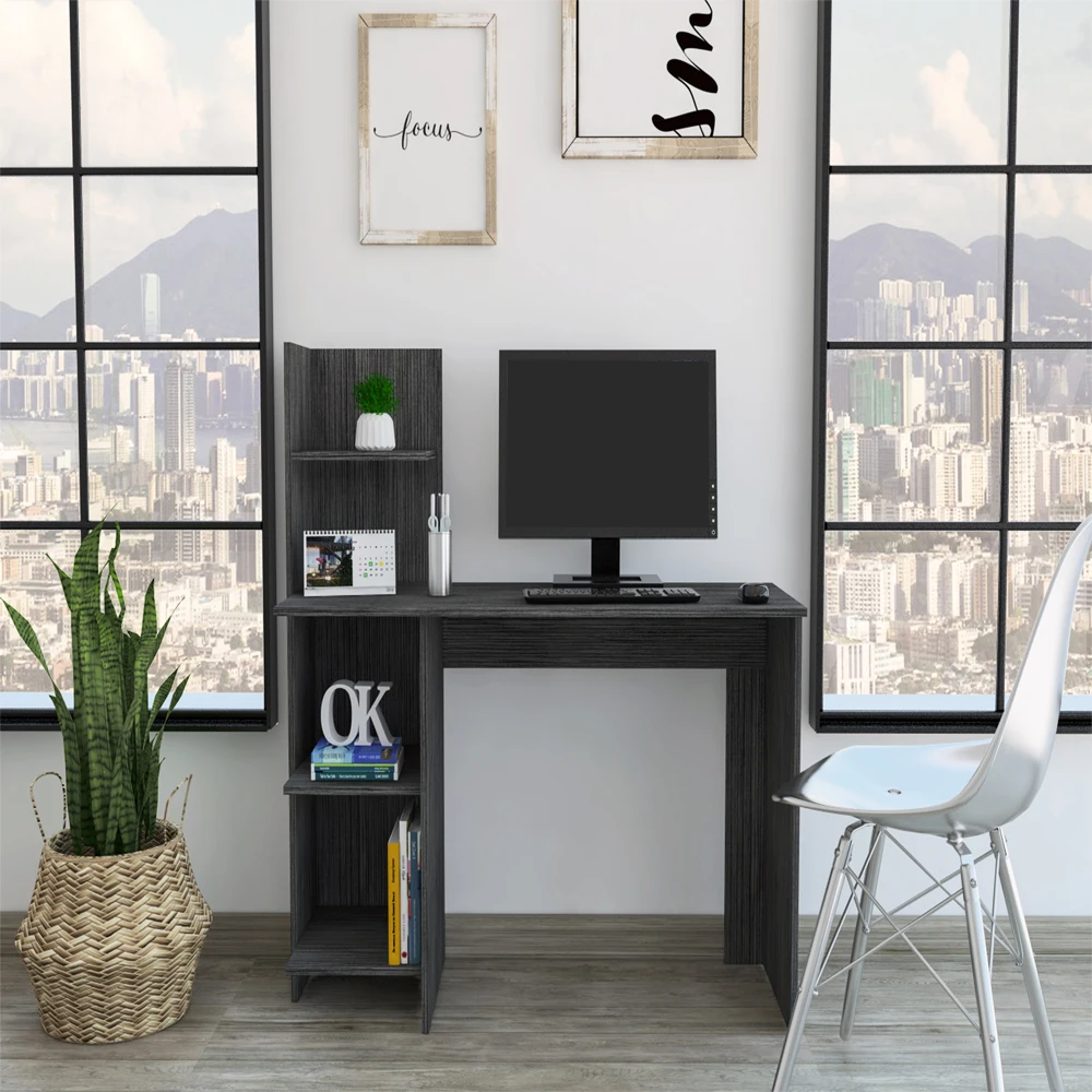 inch office small computer desk in modern minimalist style writing, study, home bedroom, work desk