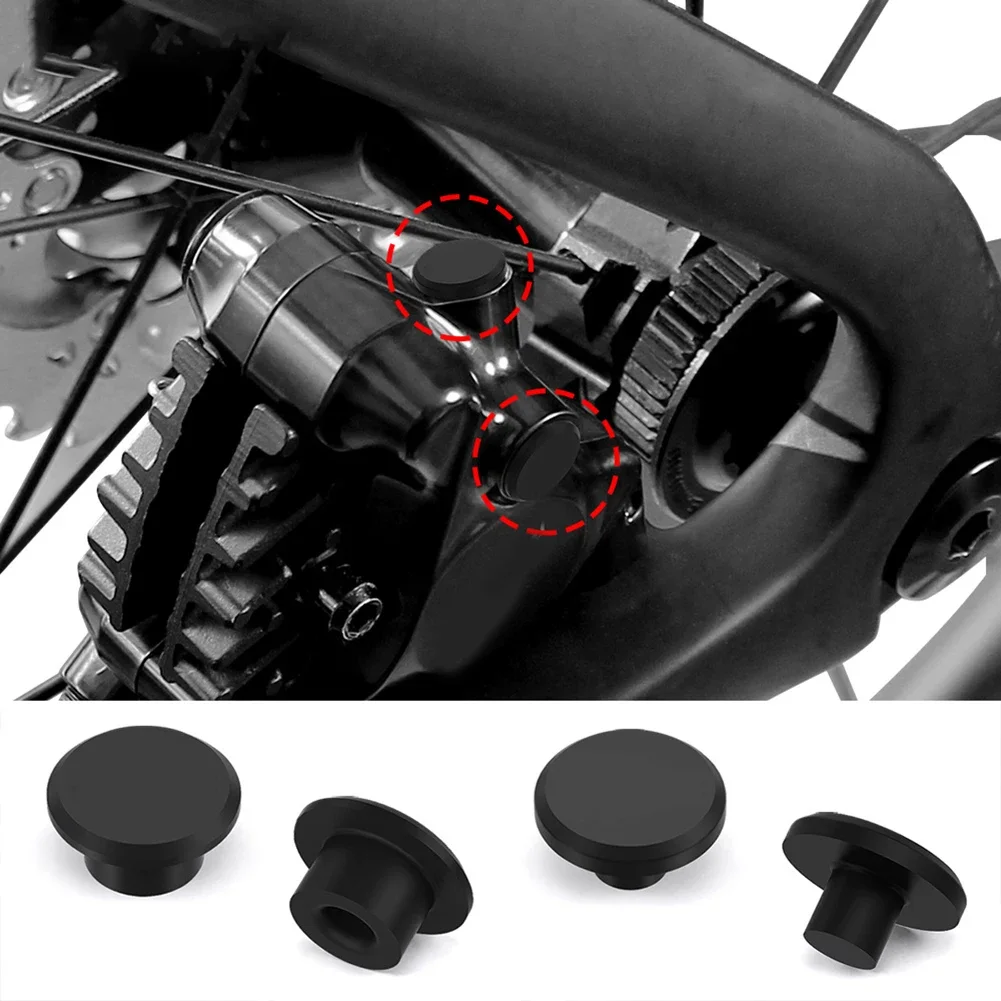 Road Bike Hydraulic Brake Caliper Bleeder-Cap And Bleed Screw Silicone Dust Cover Set For R7170/R8170/R9270 Black