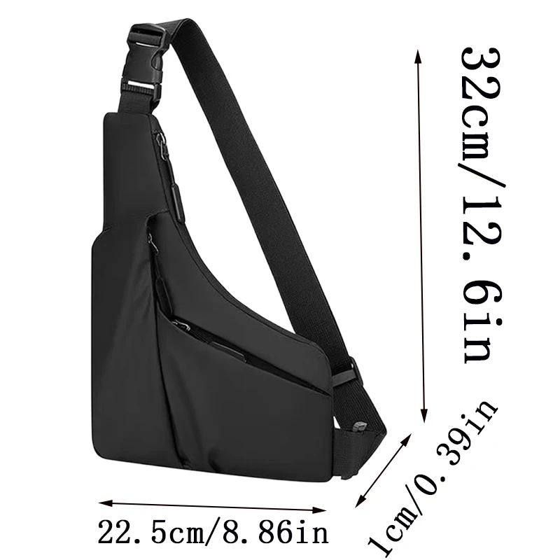 Men's Multi-color Casual Chest Bag Versatile Crossbody Shoulder Bag for Daily Commuting And Outings