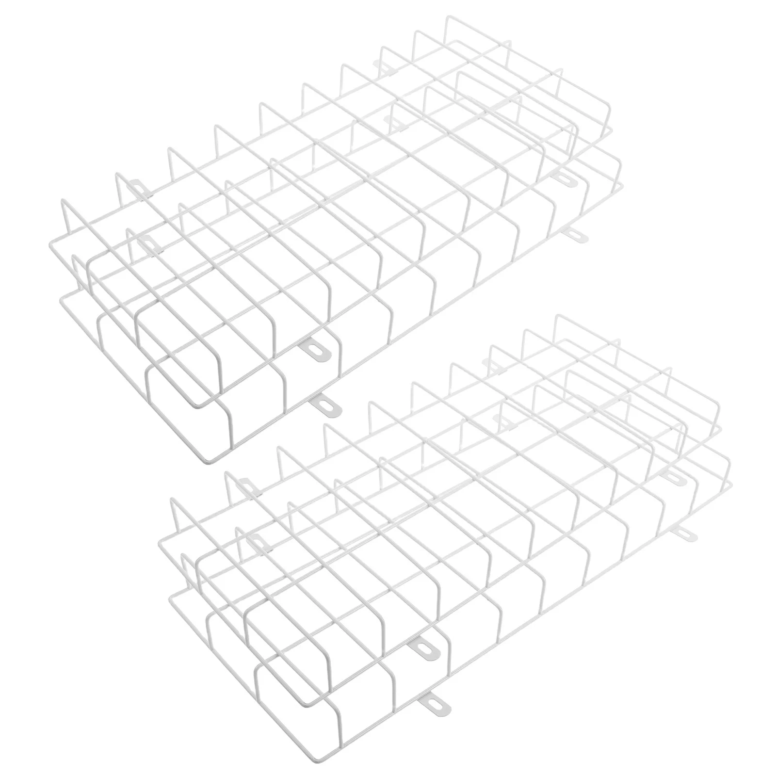4pcs Emergency Light Protective Cage Rectangular Metal Wire Guard For Outdoor Industrial Use Impact Resistant Uv Proof Quick