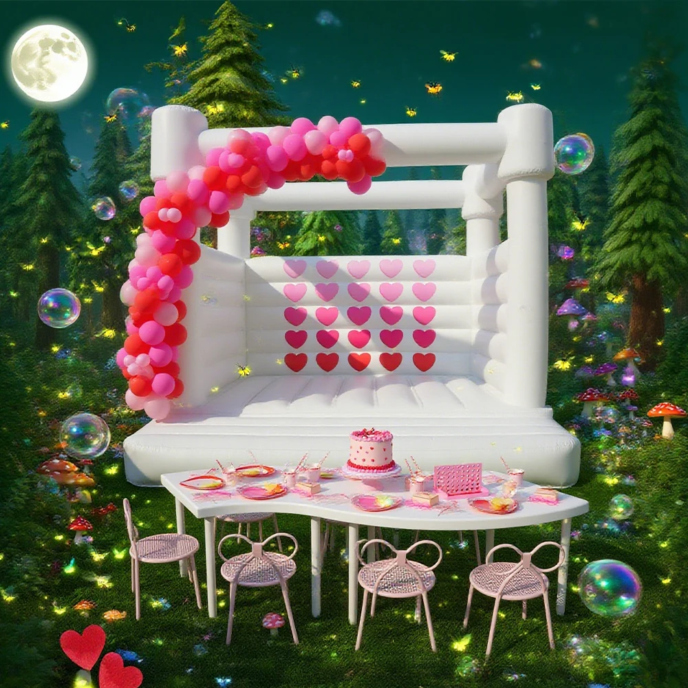 Castillo inflable de alta calidad con tobogán, castillo de salto para interiores y exteriores con soplador incluido