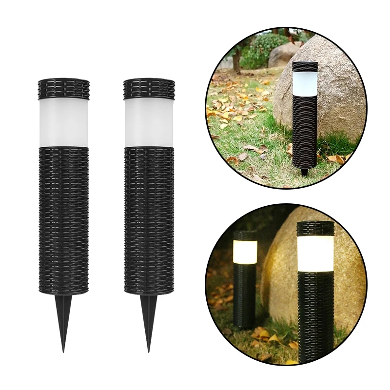 

2 Pack Solar Path Lights Outdoor,LED Decorative Landscape Lighting,Garden Lights For Pathway Walkway Yard