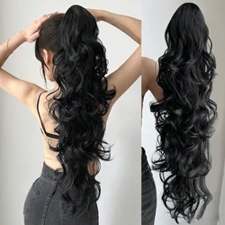 Multi-Color Optional Wave Claw Ponytail Extension-Voluminous Curly Clip-In Hairpiece for Women-Ultra-Soft Synthetic Luxury Style