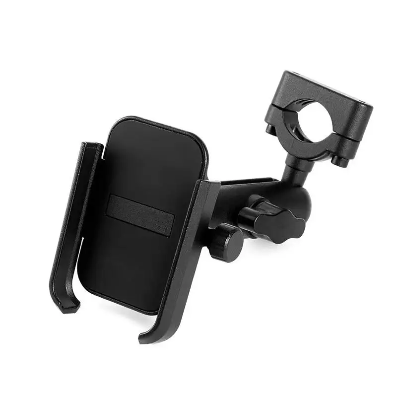 

Rearview Mirror Motorcycle Cellphone Holder Strong Grip Stand Anti Vibration for Bicycles and Scooters