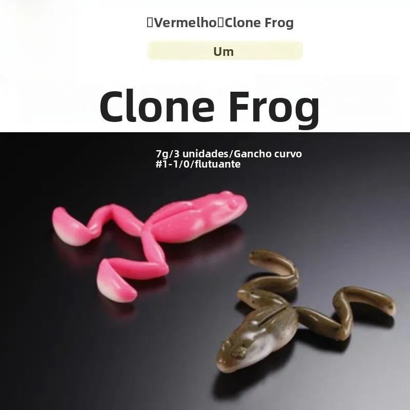 Isca Artificial Jackall Clone Frog para Pesca de Bass, Flutuante na Superfície da Água, Marca Japonesa, Equipamento de Pesca ...