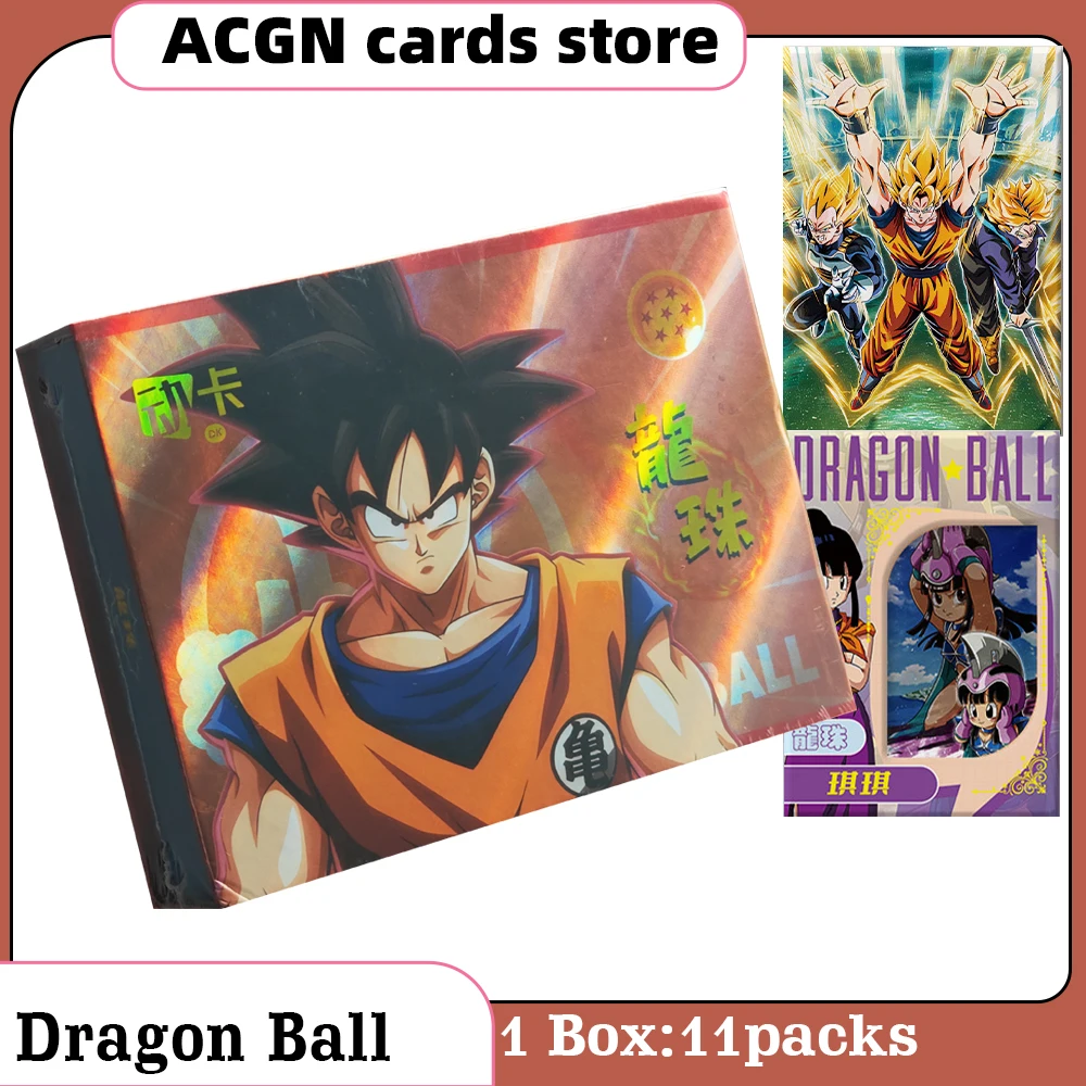 

New Dragon Ball Box CCG Card Goku Vegeta TCG Anime Trading Battle Booster Box Game Children Collection Card Gift Toy