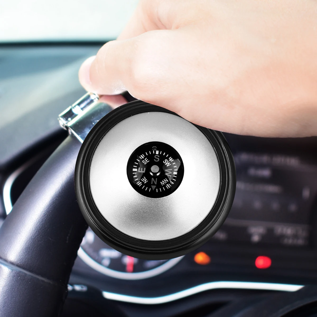 

Handle Steering Wheel Knob Assisted Grip Booster for Cars Big Trucks Durable Engineering Plastic Easy Install Rubber