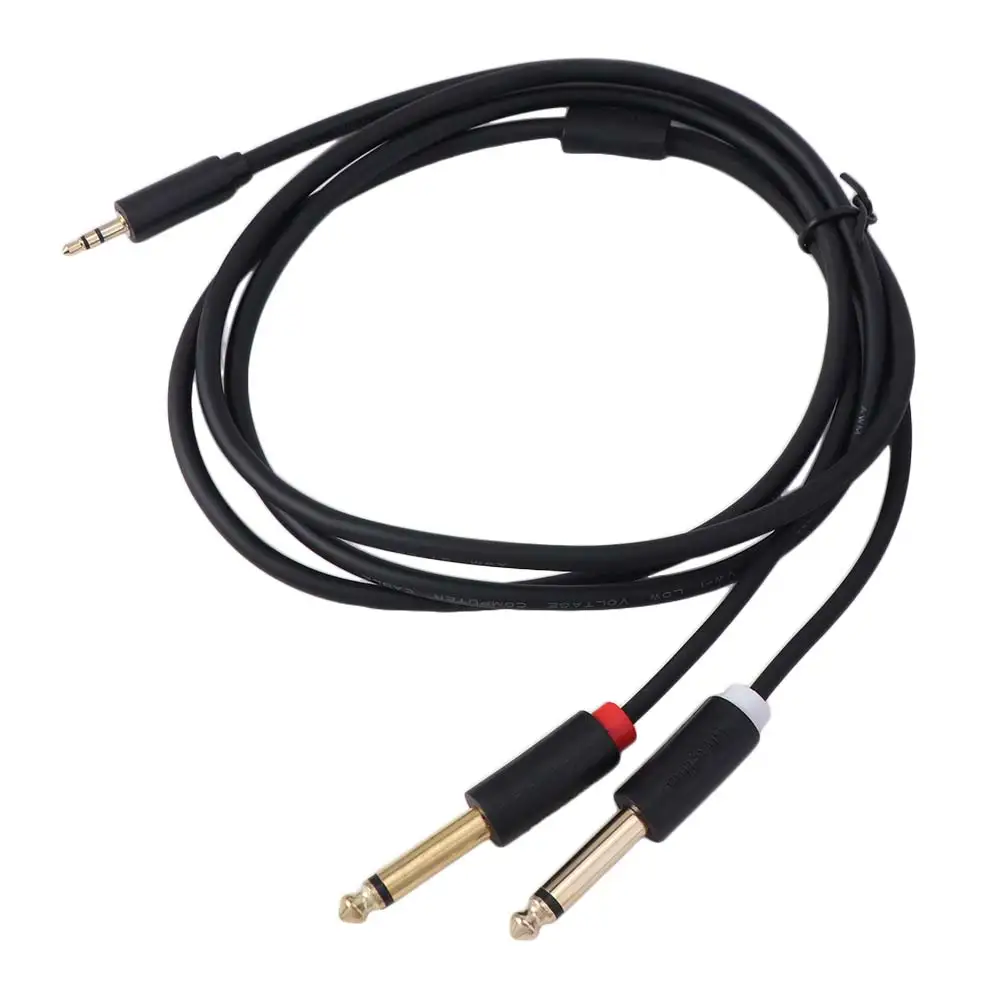 Dual Channel 3.5mm To Dual 6.5mm Audio Cable Converter 2 in 1 3.5mm To 6.5mmAudio Splitter Cable Connector Splitter Stereo