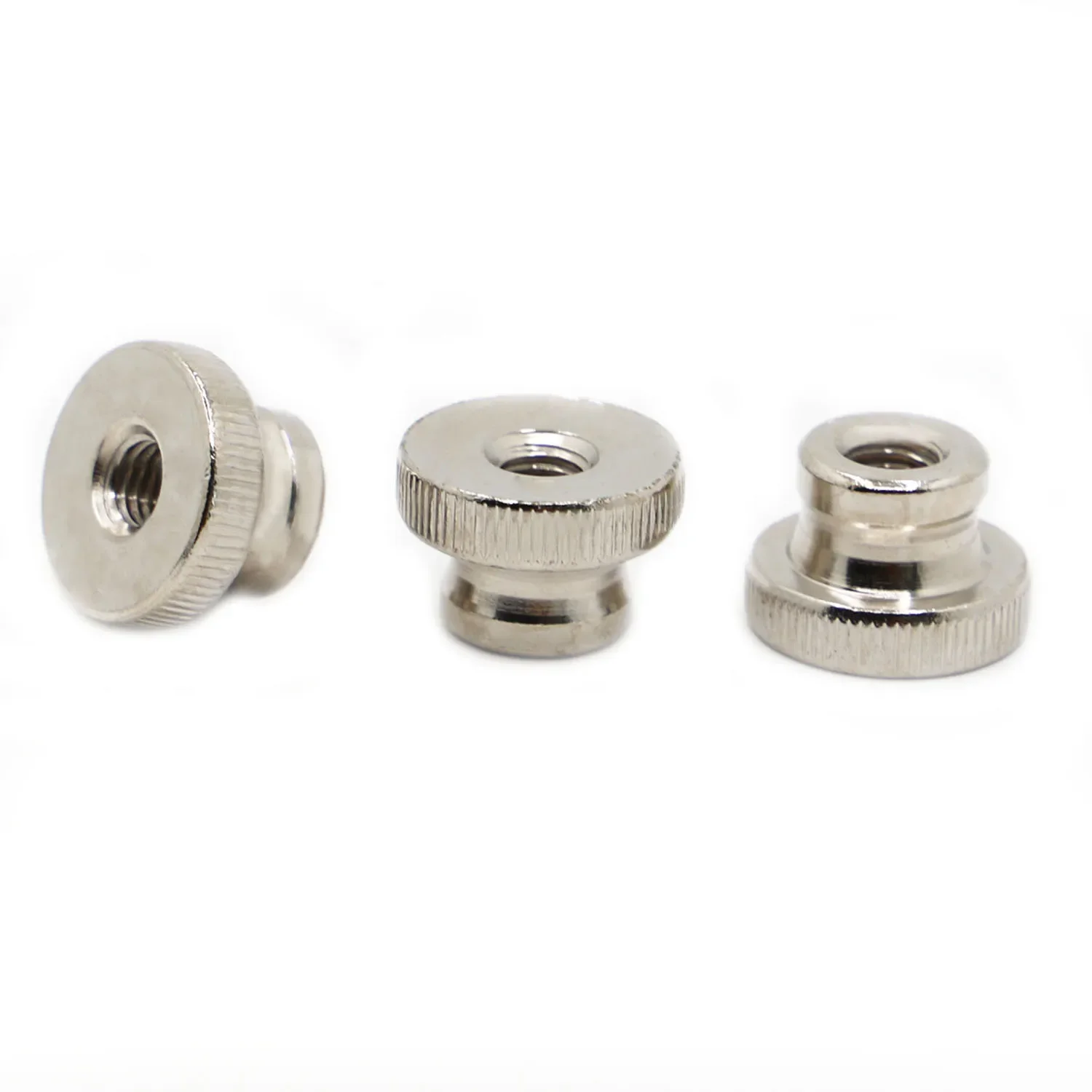 Nickel Plated Hand Nut GB806 High Head Knurled Thumb Through Hole Blind Hole Nut Advertising Decorative Nail M3 M4 M5 M6 M8 M10