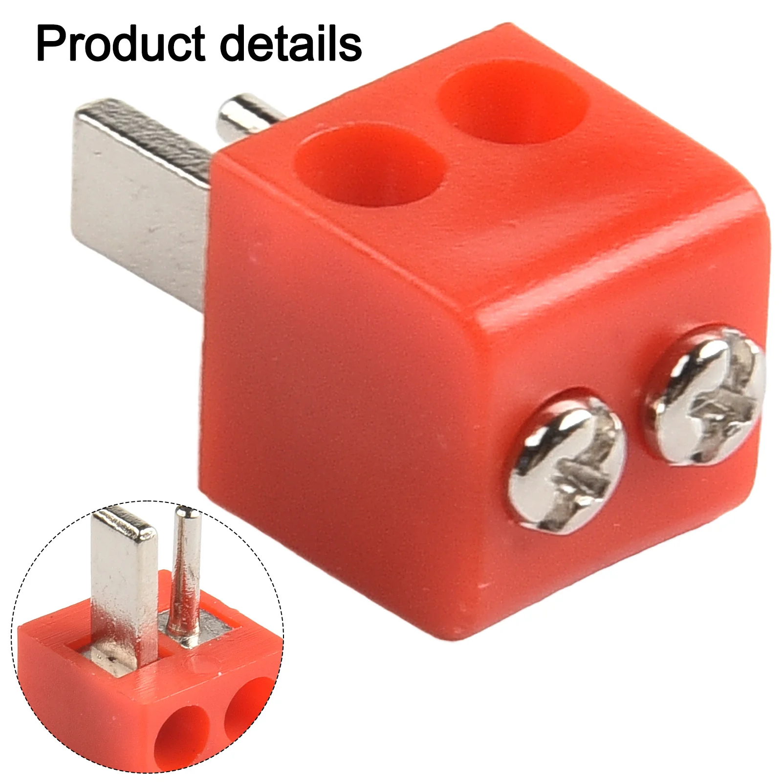 2pcs 2Pin DIN Hi-Fi Speaker-Plug Connector Screw Terminal Block Connector Red Black Electrical Equipment-Plug Connector view 3