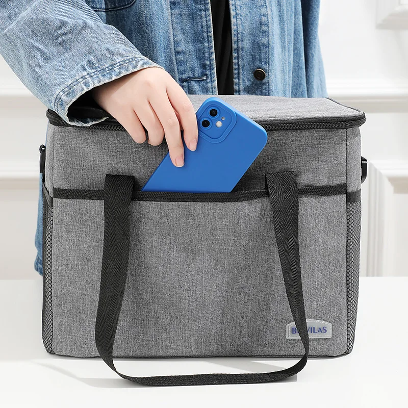 Borse termiche per il pranzo con isolamento termico borse per alimenti da lavoro contenitore per Picnic portatile Tote borsa per il ghiaccio borse