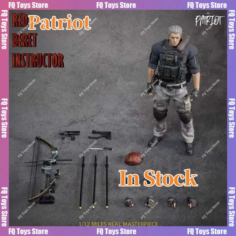 En stock: Figura de acción Patriot Studio a escala 1/12, H.C.F. Undercover, Instructor Jack Crowsa con boina roja, set completo 1.0, 6 pulgadas