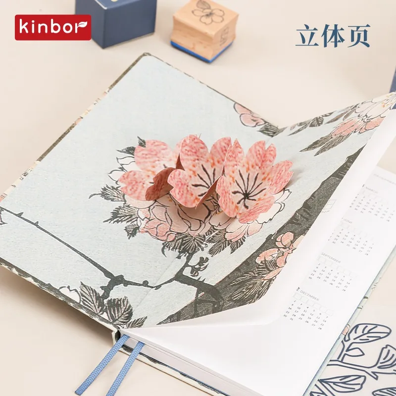 Kinbor Hand Drawn Book Notepad Блокнот Ueda River Water God Mori Masaki Zhou Plan Set Hand Account Book Luxury Exquisite Gifts