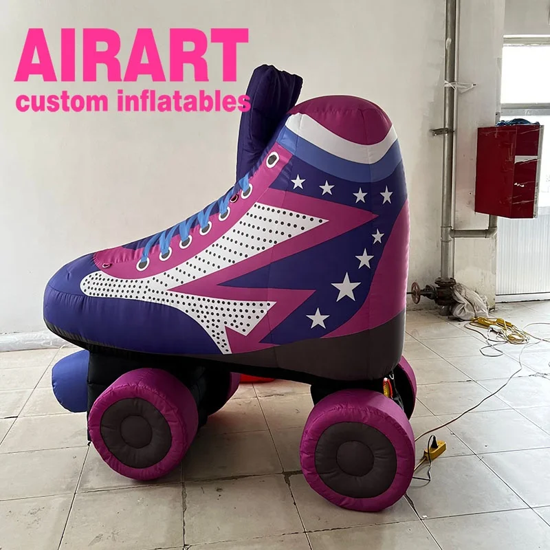 Shoe shop Advertising Attractive customized logo inflatable Roller skating shoes for sale