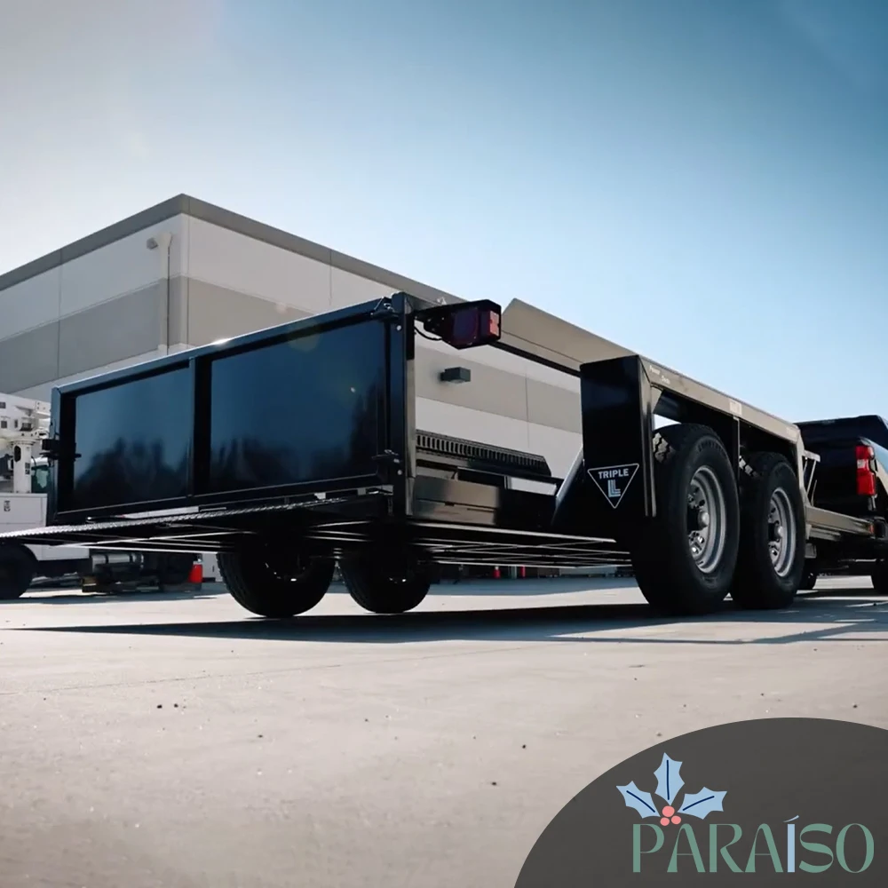 Drop Deck Utility Trailer, Heavy Duty Trailer, Cargo Hydraulic Trailer