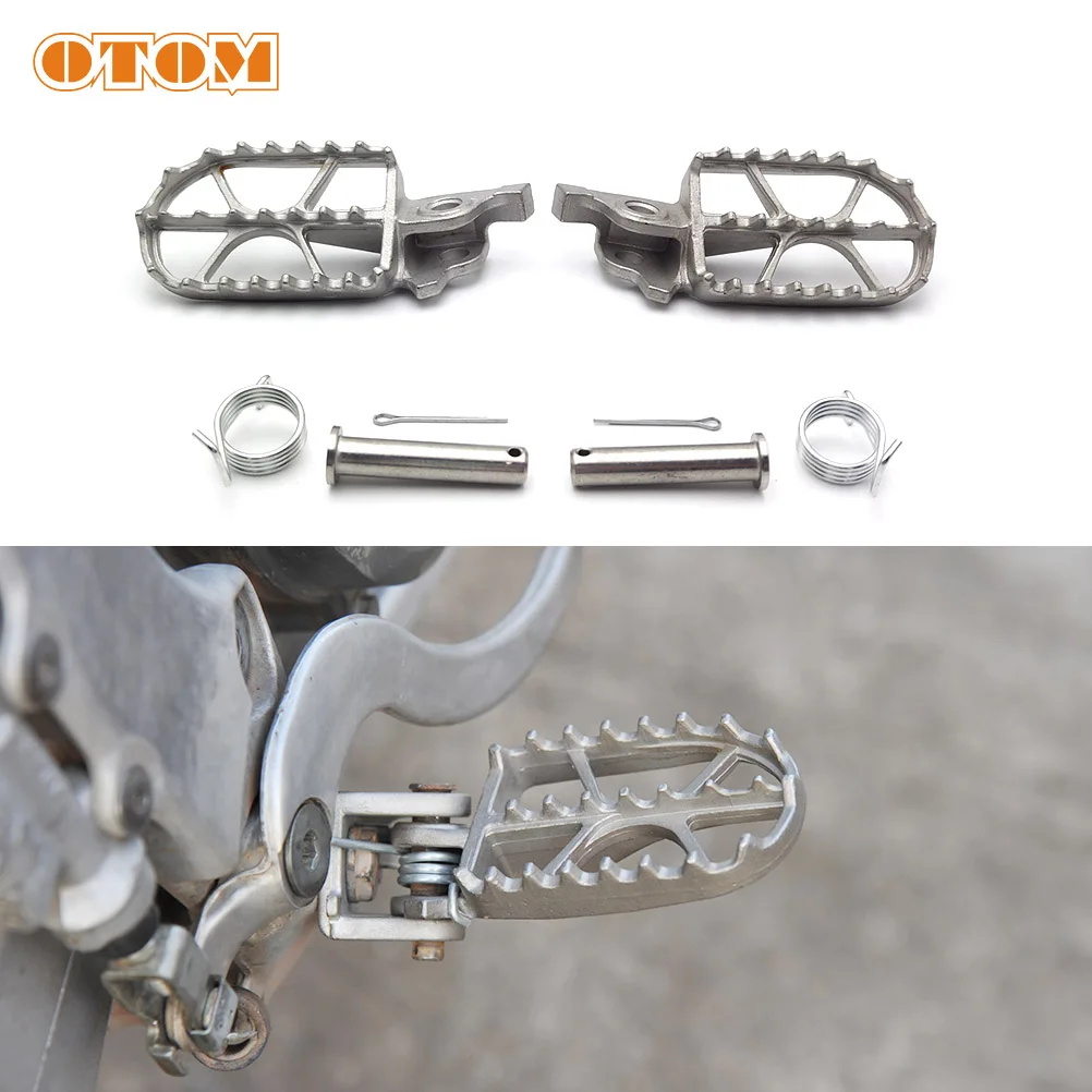 

OTOM Motorcycle Front Pedal Pit Dirt Bike Stainless Steel Footrests Foot Peg For HONDA CRF CRF250R CRF450R 12-18 CRF450RX 17-18