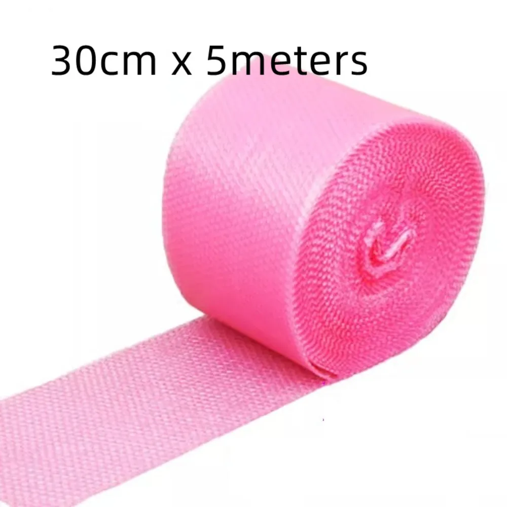 30cmx5Meters Cute Bubble Mailers for Gift Small Business Gift Box Shockpoof Packaging Wrap Pack Love Heart Film Rose Red Color