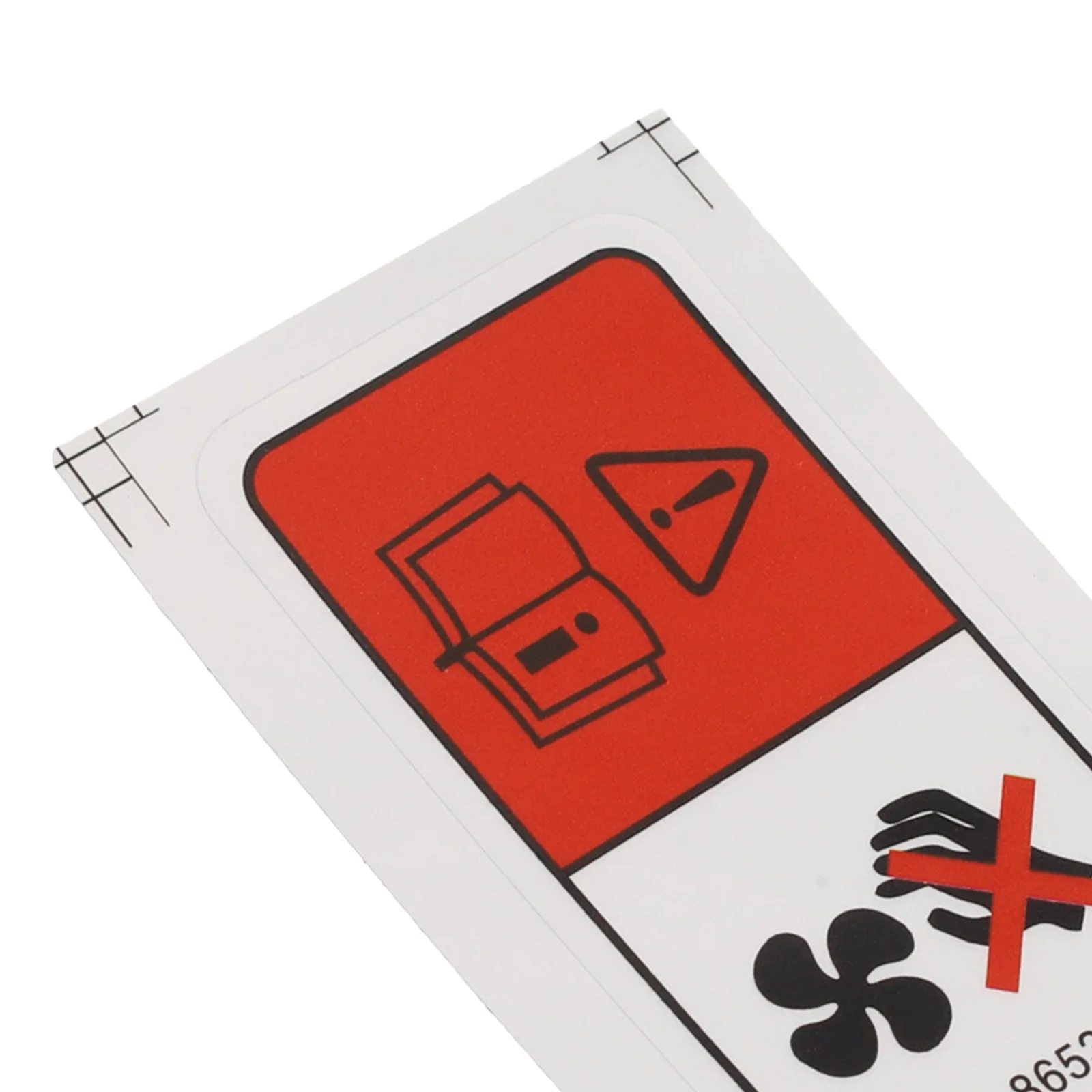 Manual Measurement Fan Label Paper Material Quick To Install Replacement Installation Easy To Use Car Maintenance