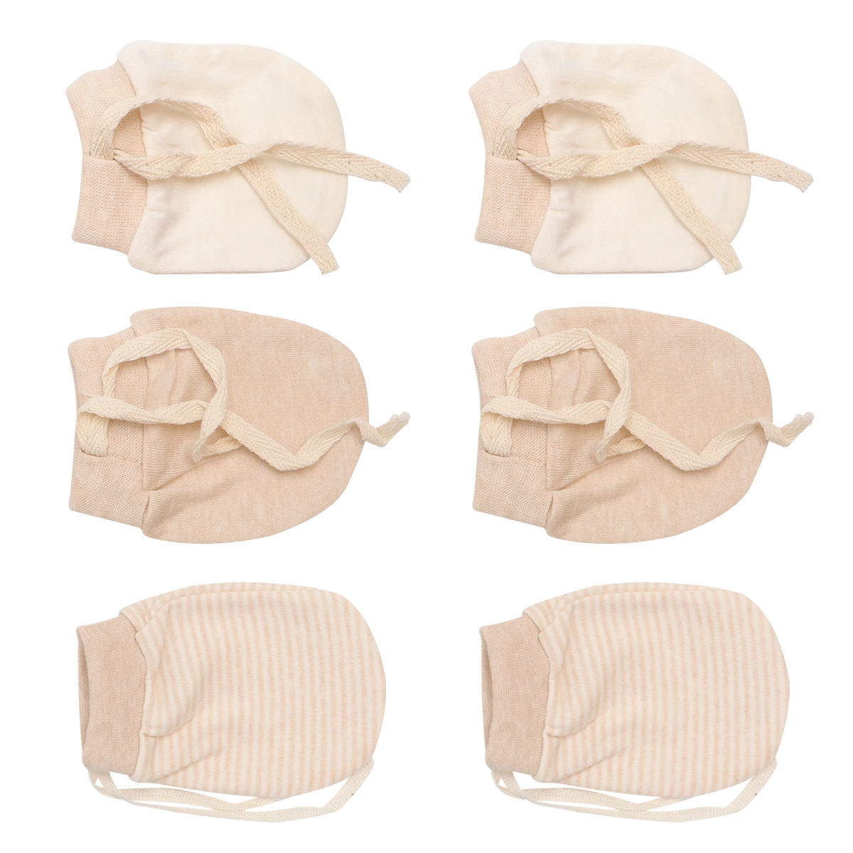 

3 Pairs Newborn Anti Scratch Gloves Pure Cotton Soft Cozy Mittens Stop Scratches Keeps Warm Breathing Comfortable Baby Boys