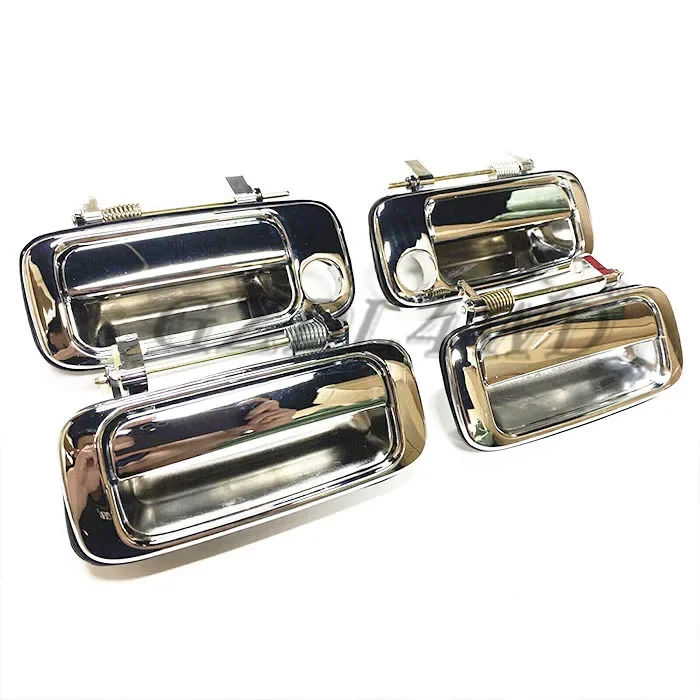 GZDL4WD BODY KIT  Chrome Door Handle Trim For Land Cruiser LC80 4500 1991-97 front rear left right