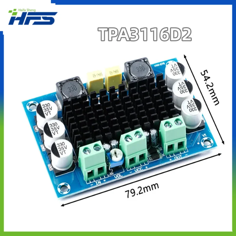 

TPA3116 TPA3116D2 100W Mono Channel Digital Power Audio Amplifier Board Module DC 12V-26V Large Capacity Board