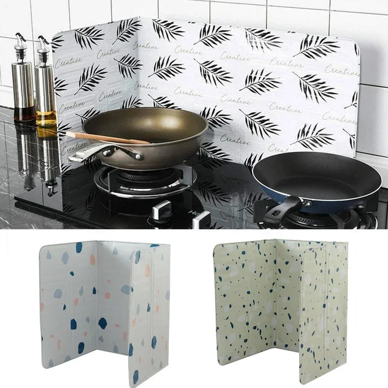 1PC Kitchen Cooking Frying Oil Splash Screen Cover Anti Splatter Shield Guard Aluminium Foil Scald Proof Board Protective Plate