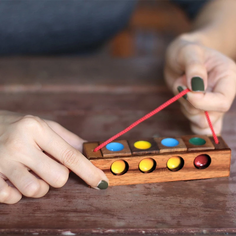 IQ 3D drewniane Puzzle Rompecabezas Montessori o wysokim stopniu trudności gra łamigłówka Quebra Cabeça Casse Tete Juegos De Lógica