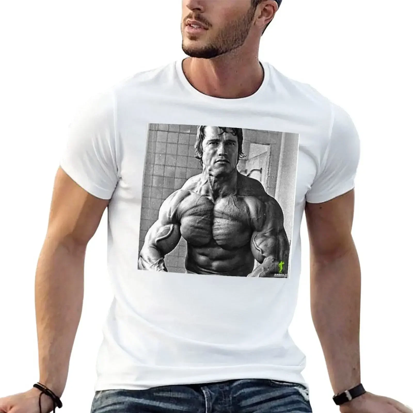 Arnold Schwarzenegger T-Shirt vintage clothes anime clothes oversized mens graphic t-shirts