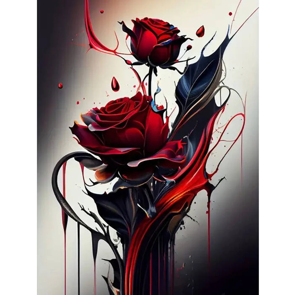 

Алмазная вышивка: Картина «Красная роза», акриловые материалы для рукоделия, алмазная мозаика, новая коллекция, уникальный подарок