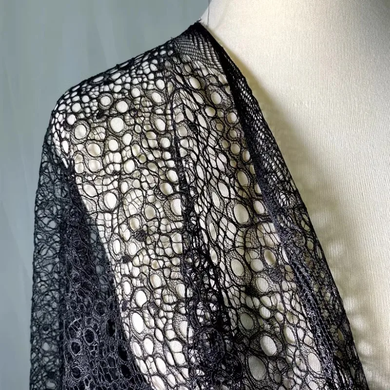 Hollowed Out Net Fabric Diy Material Creative Designer Arts Crafts Sewing Fabric Wholesale Cloth for By The Meter