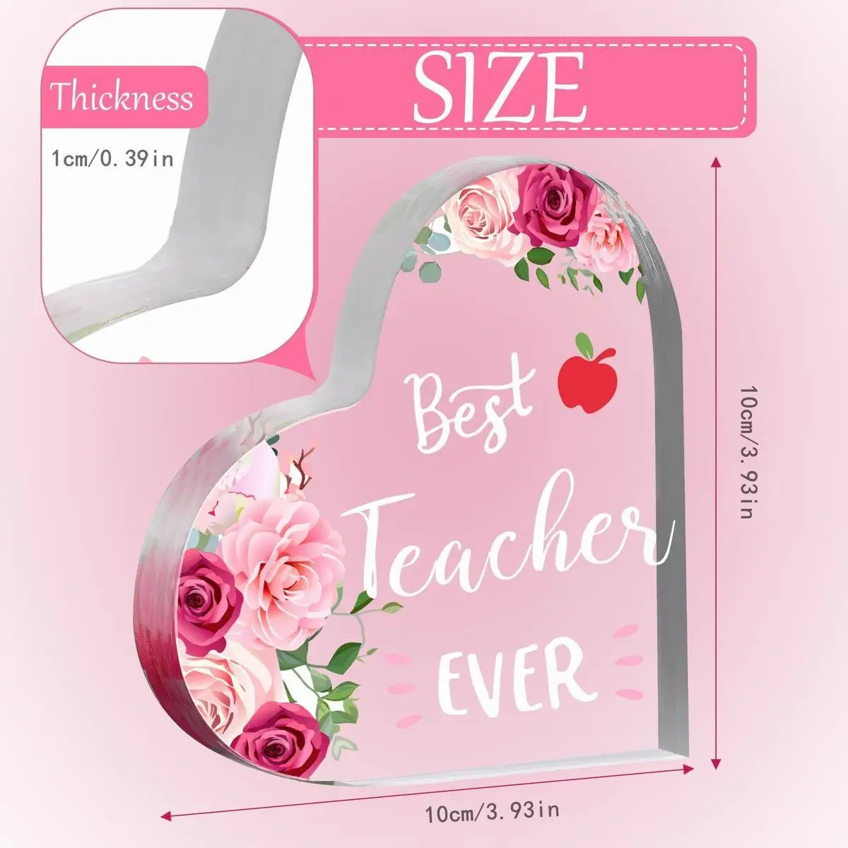 Teacher Appreciation Gifts Best Teacher Ever Keepsake Thank You Teacher Paperweight