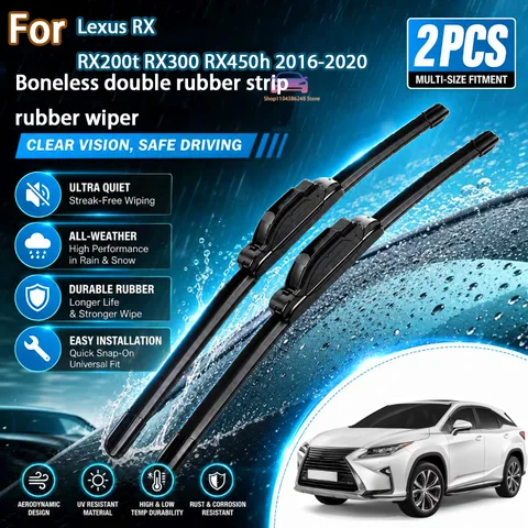 Передние щетки стеклоочистителя для Lexus RX RX200t RX300 RX450h 2016-2020, щетки для лобового стекла 26''+20'', детали для модификации