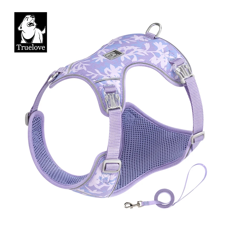 

TRUELOVE Pet Pet Harness and Leash Set Lightweight Adjustable Quick-Release and Durable for Small Dogs and Cats TLH2918