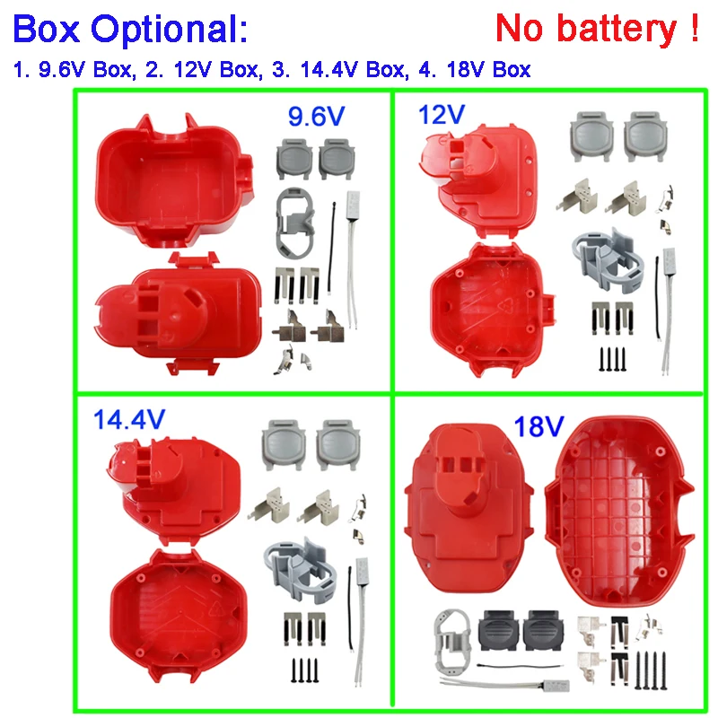 

NI-CD NI-MH пластиковый чехол для аккумулятора для MAKITA 9,6 в, 12 В, 14,4 В, 18 в, корпусы для никель-кадмиевых, никель-металлогидридных элементов