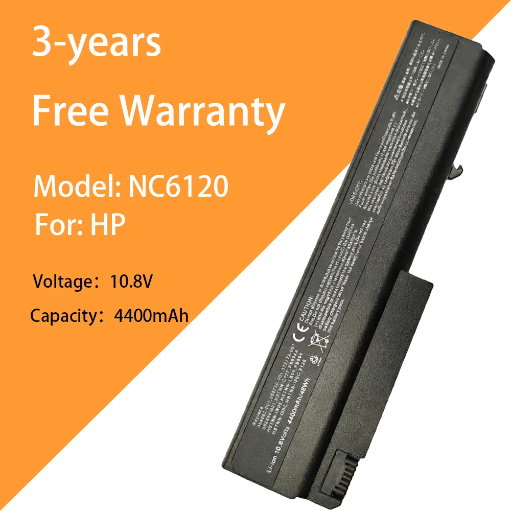 10,8 В, 6 ячеек, новый аккумулятор для ноутбука NC6120 для HP nc6400 nc6140 nc6100 nc6110 nx6325