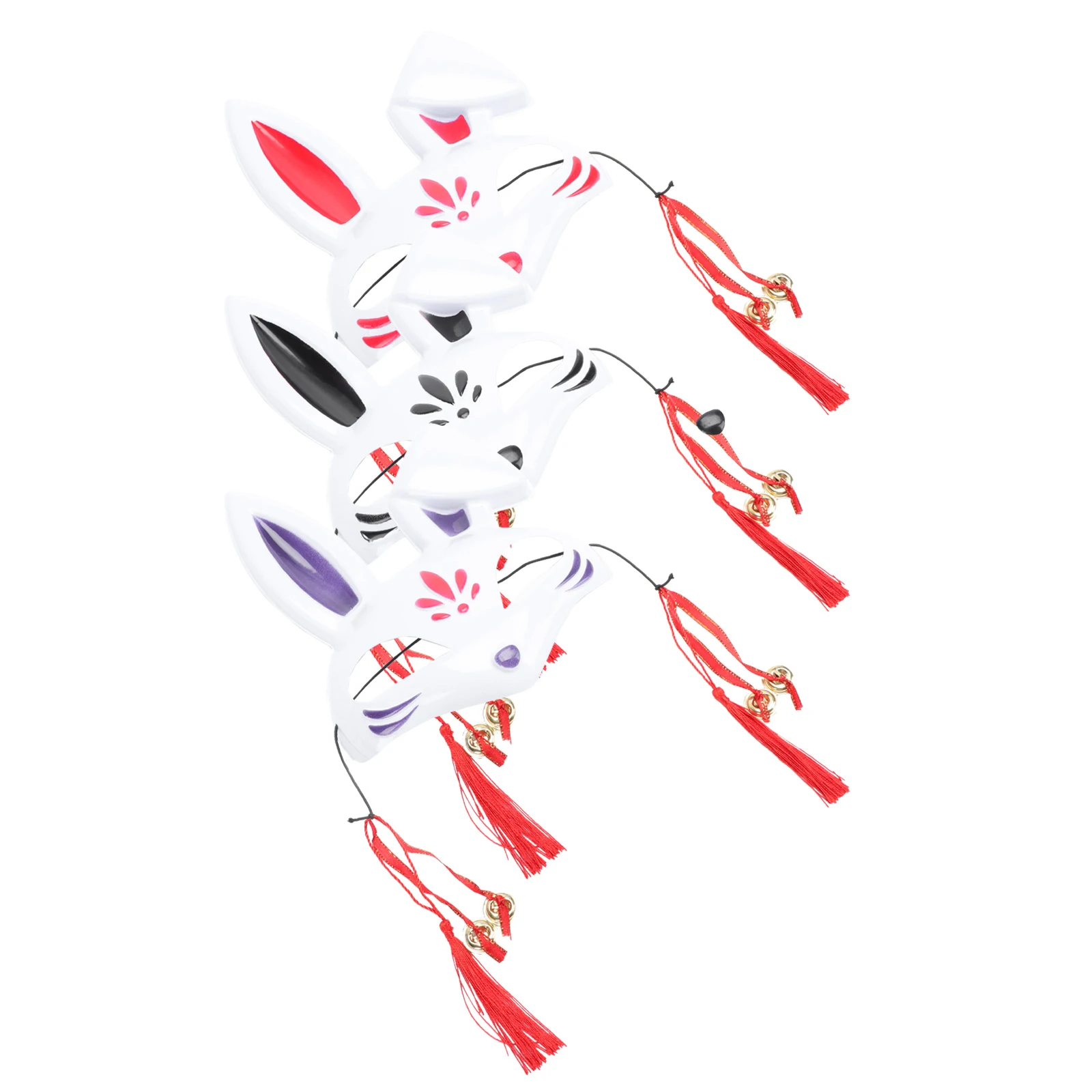 

3pcs 3 Adult Rabbit Masks Halloween Costume Party Supply Breathable Comfortable Wear Masquerade Festivals Cosplay Carnival