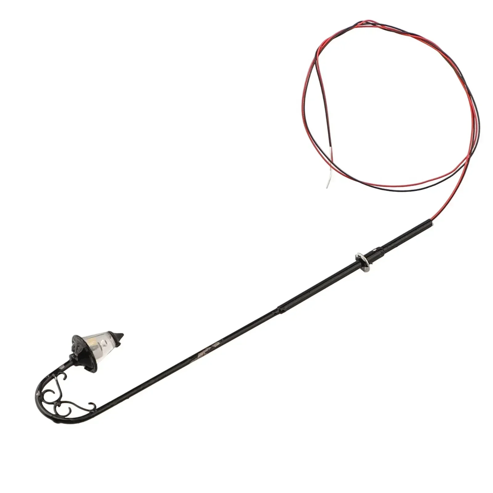 10 peças medidor h0 1:87 led lanternas de parque lâmpadas de luz 63mm modelo fazendo construção de bonsai luz pintada completa decoração de jardim 3v