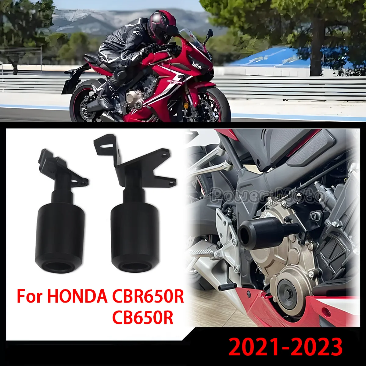 

CBR650R 2019-2023 For HONDA CB650R CBR650R CB 650R Motorcycle Falling Protection Frame Slider Fairing Guard Crash Pad Protector