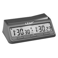 LEAP PQ9921 Chess Clock Digital Chess Timer for Board Games Timer 37 Preset Programme Countdown Bonus/Increment Delay Byo-yomi