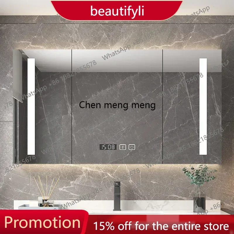 X188 Wall White Display Bathroom Cabinets Storage Mirror Narrow Vanity Bathroom Cabinets Drawer Casa Arredo Hotel Furniture