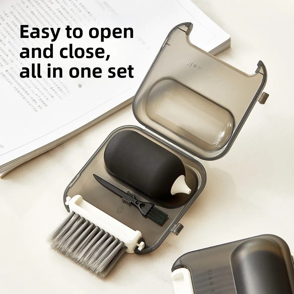Screen Cleaning Keyboard Cleaner Kit 3 in 1 Blow Dust Ball Computer Cleaning Brush Portable Duster Gap Cleaning Kit Lens