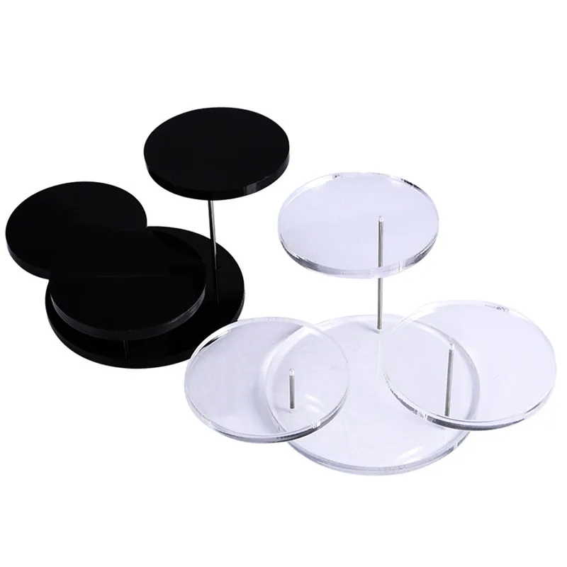 3 Tray Round Cupcake Stand Acrylic Display Stand for Jewelry Cake Dessert Rack Party Wedding Cake Stand Decoration Holder