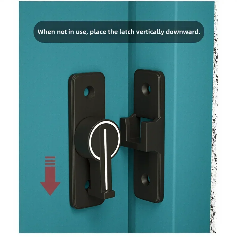 90 Degree Heavy Duty Gate Latches Flip Latch Safety Door Bolt Latch Lock Barn Sliding Door Latch Lock For Garden Bathroom