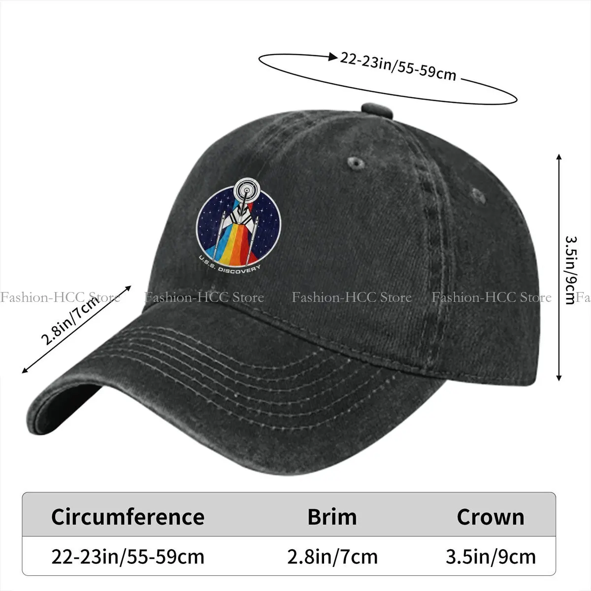 SSSSSta Trrekkkkk Multicolor Hat Peaked Women's Cap Discovery Ship Circle Portrait Personalized Visor Protection Hats