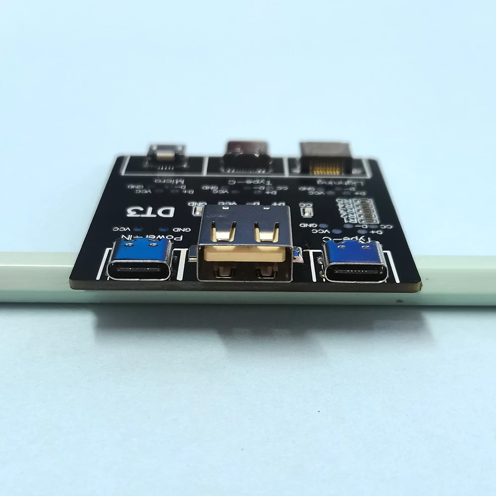 1 Stück Testboard DT3 USB-Kabeltester - 6-in-1 Datenkabel-Detektionsboard für IOS/Android/Micro/Type-C Kurzschluss-/Offenkreis-Testwerkzeug – Detail 4
