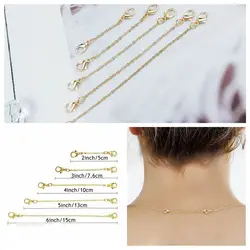 DIY Extender Safety Chain for Bracelet Necklace Gold Color Jewelry Accessories Silver Color Jewelry Findings & Components