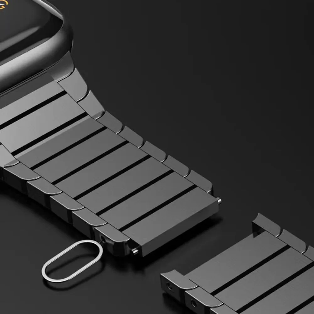 Men Metal Bracelet For Apple Watch 9 Ultra 2 49mm Stainless Steel Strap For iWatch 8 7 45mm 41mm 6 5 4 se 44mm 42 Accessories