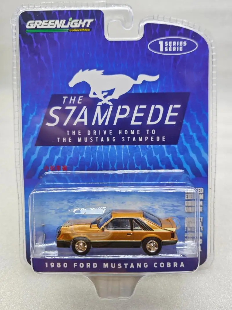 

GreenLight 1/64 1980 Ford Mustang Cobra Dark Chamois Collector Edition Metal Diecast Model Race Car Kids Toys Gift