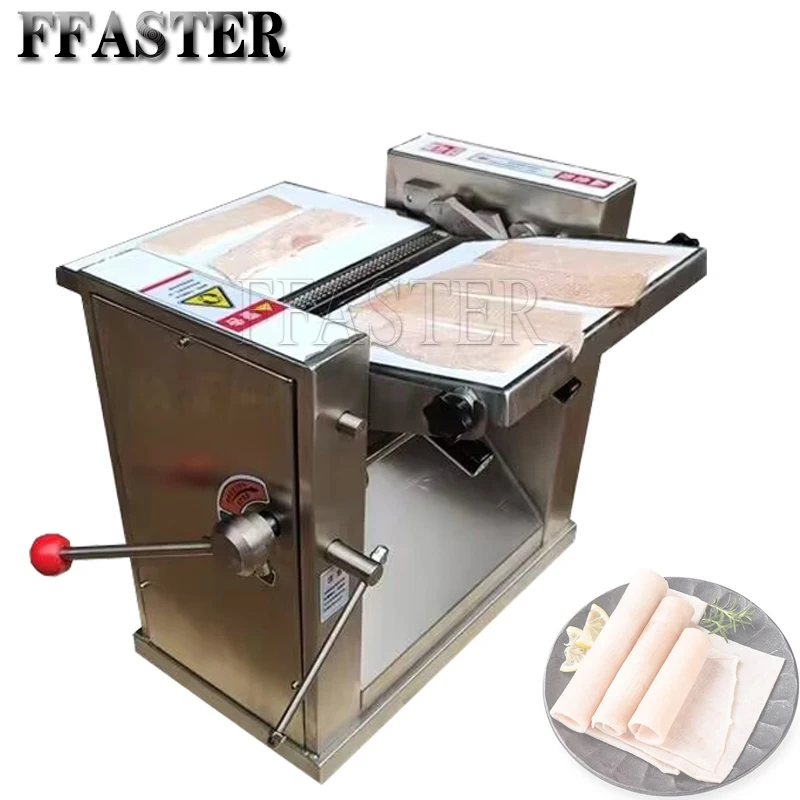 

110V 220V Automatic Pork Skin Removed Cutting Machine Small Pig Meat Skin Peeling Machine