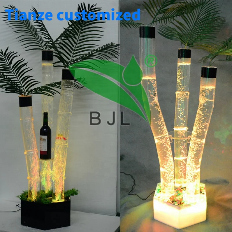 (customized)promotional cheap items to sell small acrylic wine cabinet led water feature halloween decoration